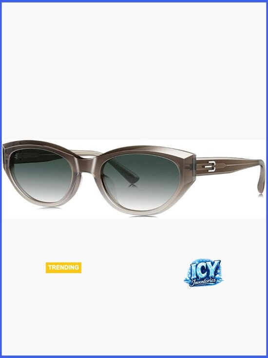Cat Eye Polarized Sunglasses UV Protection Acetate Retro Narrow main image 5